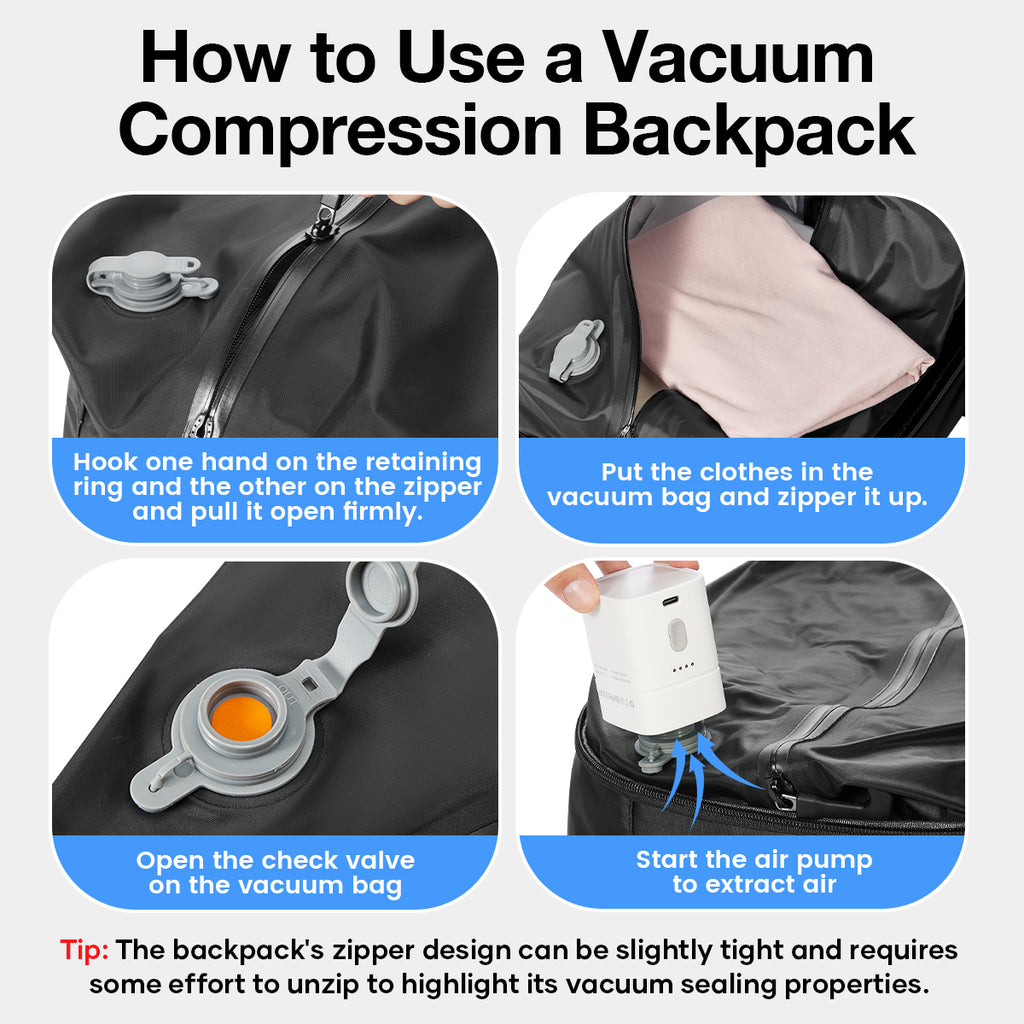Boxsam® Urban Pro Vacuum Compression Backpack